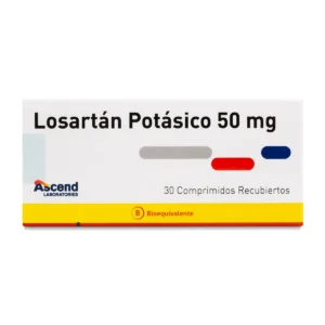 LOSARTAN 50 MG X 30 COMPRIMIDOS RECUBIERTO