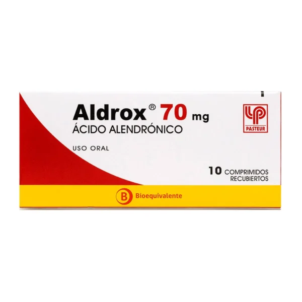 ALDROX- ALENDRONATO 70MG - 10 COMPRIMIDOS RECUBIERTOS
