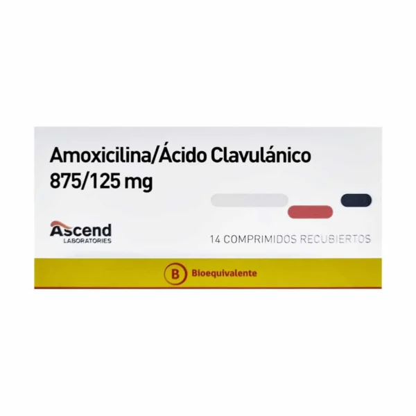 Amoxicilina / Ácido Clavulánico 875 / 125 mg - 14 comprimidos recubiertos