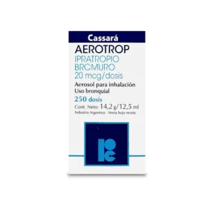 AEROTROP INH. BUCAL 20MCG/250DOSIS (BROMURO IPRATRORIO).