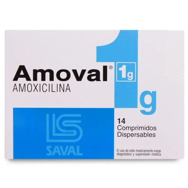 AMOVAL 1GR 14 COMP. (AMOXICILINA)