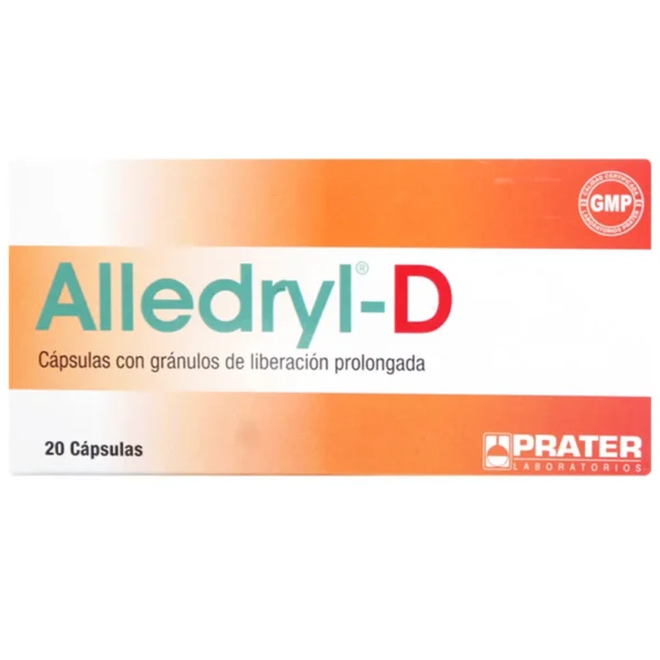 ALLEDRYL-D 20 CAP. (LORATADINA/PSEUDOEFEDRINA).
