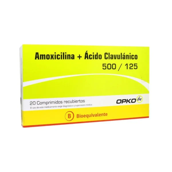 AMOXICILINA+ACIDO CLAVULANICO 500/125 20 COMP.