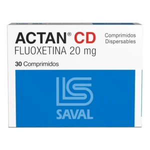 ACTAN CD FLUOXETINA 20 MG X 30 COMP. BD