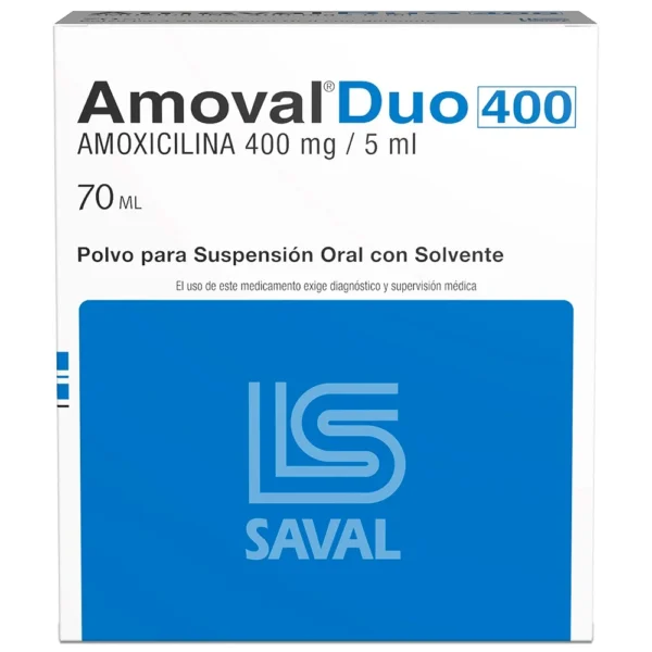 AMOVAL DUO 400MG X 70 ML (AMOXICILINA)