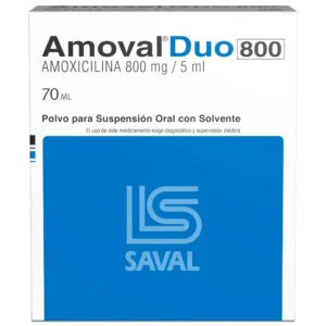AMOVAL DUO 800MG X 70 ML (AMOXICILINA)