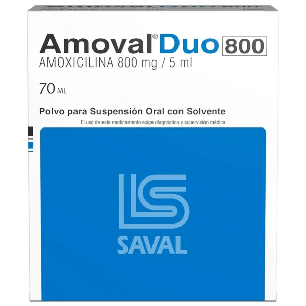 AMOVAL DUO 800MG X 70 ML (AMOXICILINA)