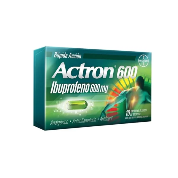ACTRON 600MG X 10 CAPS (IBUPROFENO)