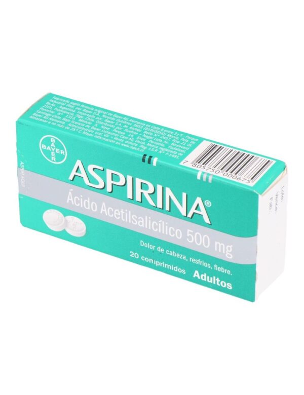 ASPIRINA 500MG 20 COMP. (ACIDO ACETILSALICILICO)