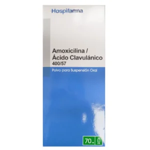 AMOXICILINA+ACIDO CLAVULANICO SUSP.ORAL 400/57 70ML (HOSPI)