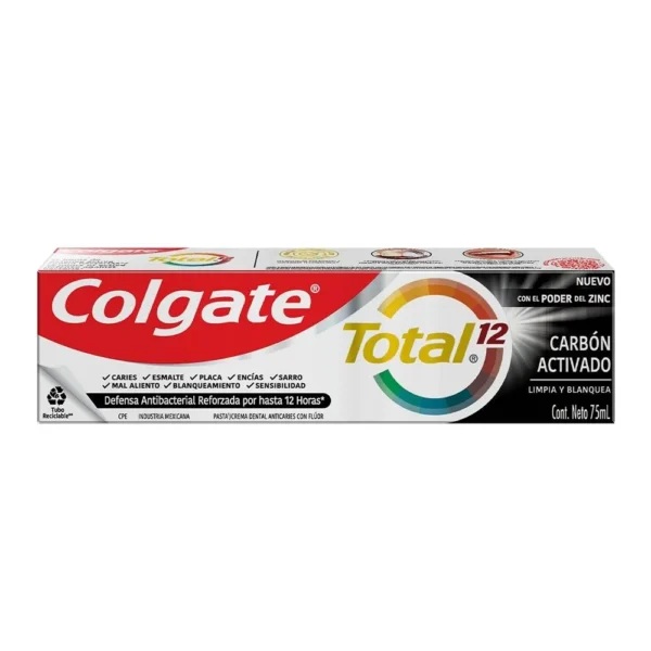 COLGATE PASTA DENTAL CARBON ACTIVADO X 75 ML