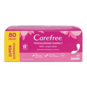 CAREFREE PROTECTORES DIARIOS LARGOS X 80 UNID