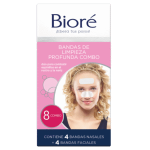 BIORE BANDAS DE LIMPIEZA PROFUNDA NARIZ COMBO 8 UND (NASALES)