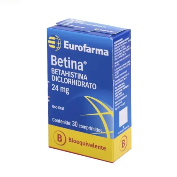 BETINA  24MG 30 COMP. (BETAHISTINA)