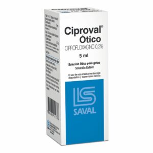 CIPROVAL OTICO 0.3% 5ML