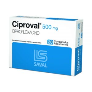 CIPROVAL 500MG 20 COMP. (CIPROFLOXACINO)