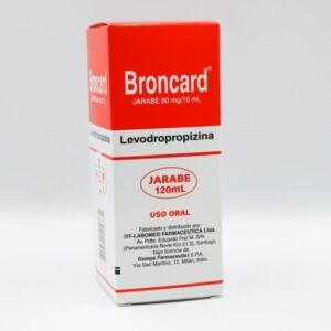 BRONCARD GOTAS ORALES 60MG/ML 15ML (LEVODROPROPIZINA).