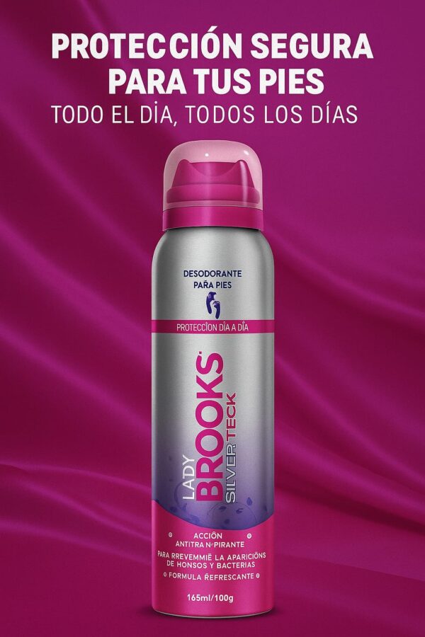 BROOKS LADY TALCO SPRAY SILVER TECK X 165ML