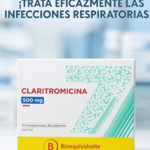 CLARITROMICINA 500MG X 14 COM.
