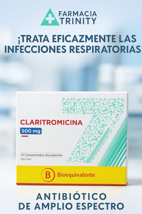 CLARITROMICINA 500MG X 14 COM.