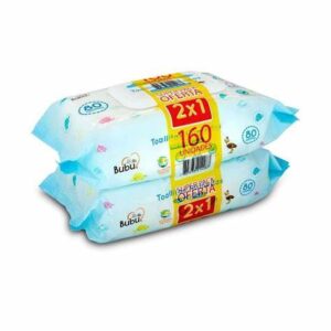 BUBU PACK TOALLAS HUMEDAS CON TAPA 160 UNI. (PROVE)