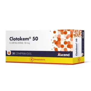 CLOTAKEM 50 50MG 30 COMP (CLORTALIDONA).