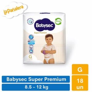 BABYSEC SUPER PREMIUM G X 18 PAÑALES