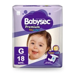 BABYSEC PREMIUM PAÑAL G 18 UNI.