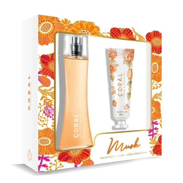 CORAL MUSK COLONIA 100 ML.CREMA MANOS 70 ML