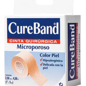 CUREBAND TELA MICROPOROSA PIEL 1/2 PULGADA