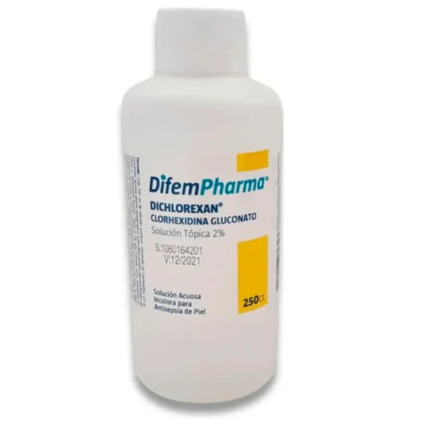DIFEMPHARMA DICHLOREXAN 2% 250ML (CLORHEXIDINA)