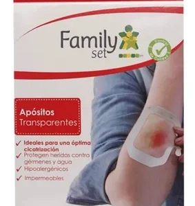 FAMILYSET APOSITO TRANSPARENTES 10 X 12 CMS X 3 UND