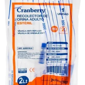 CRANBERRY RECOLETOR DE ORINA ADULTO 2L X 1 UNID