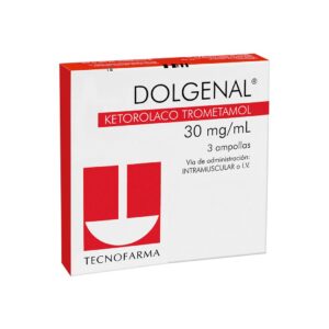 DOLGENAL 30MG 3 AMPOLLAS (KETOROLACO)