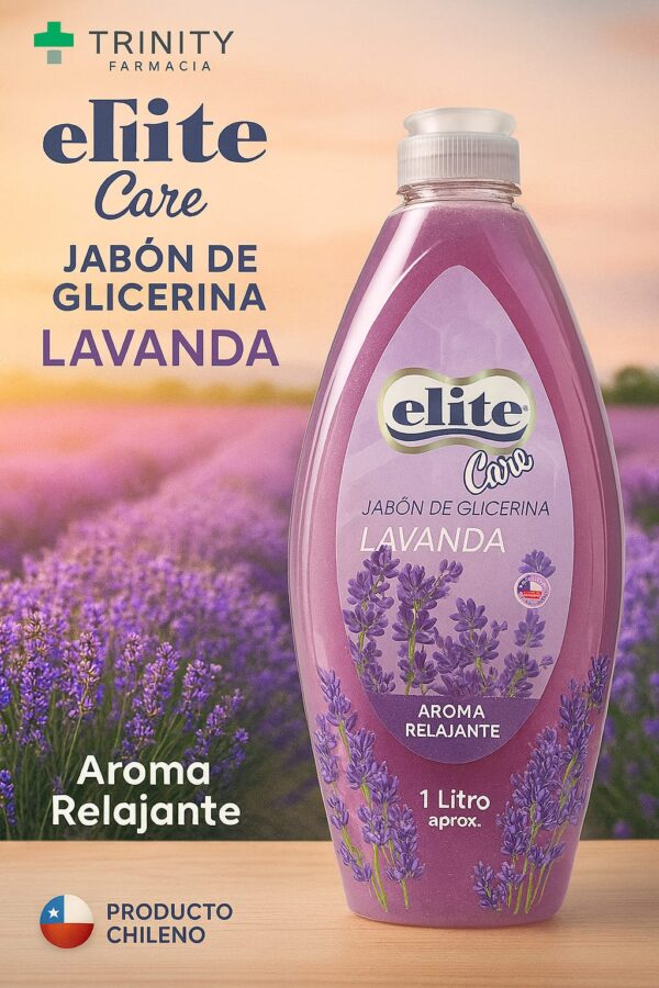 ELITE GLICERINA LAVANDA JABON LIQUIDO 1000ML