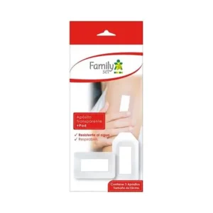 FAMILYSET APOSITO TRANSPARENTE + PAD 6 X 10 CMS X 3 UND