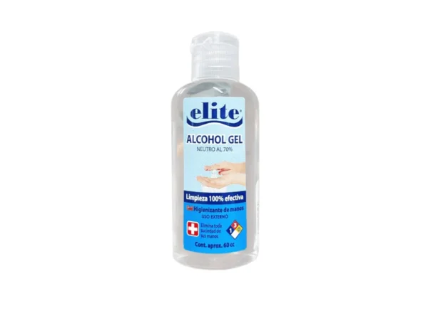 ELITE ALCOHOL GEL NEUTRO AL 70% 60 CC