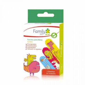 FAMILYSET PARCHES CURITA PARA NIÑOS 3 DISEÑOS 30 UND