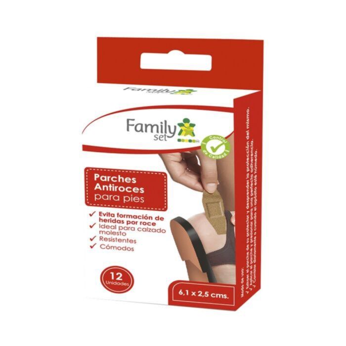 FAMILY SET PARCHES ANTIROCES PARA PIES X 12 UND