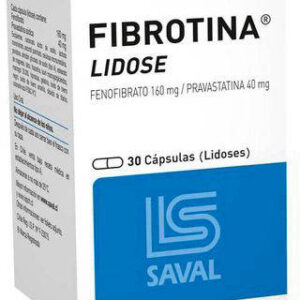 FIBROTINA LIDOSE 160/40 30 CAP. (FENOFIBRATO/PRAVASTATINA)