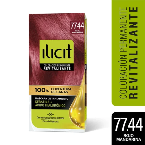 ILICIT 77.44 TINTE COLOR ROJO INTENSO MANDARINA