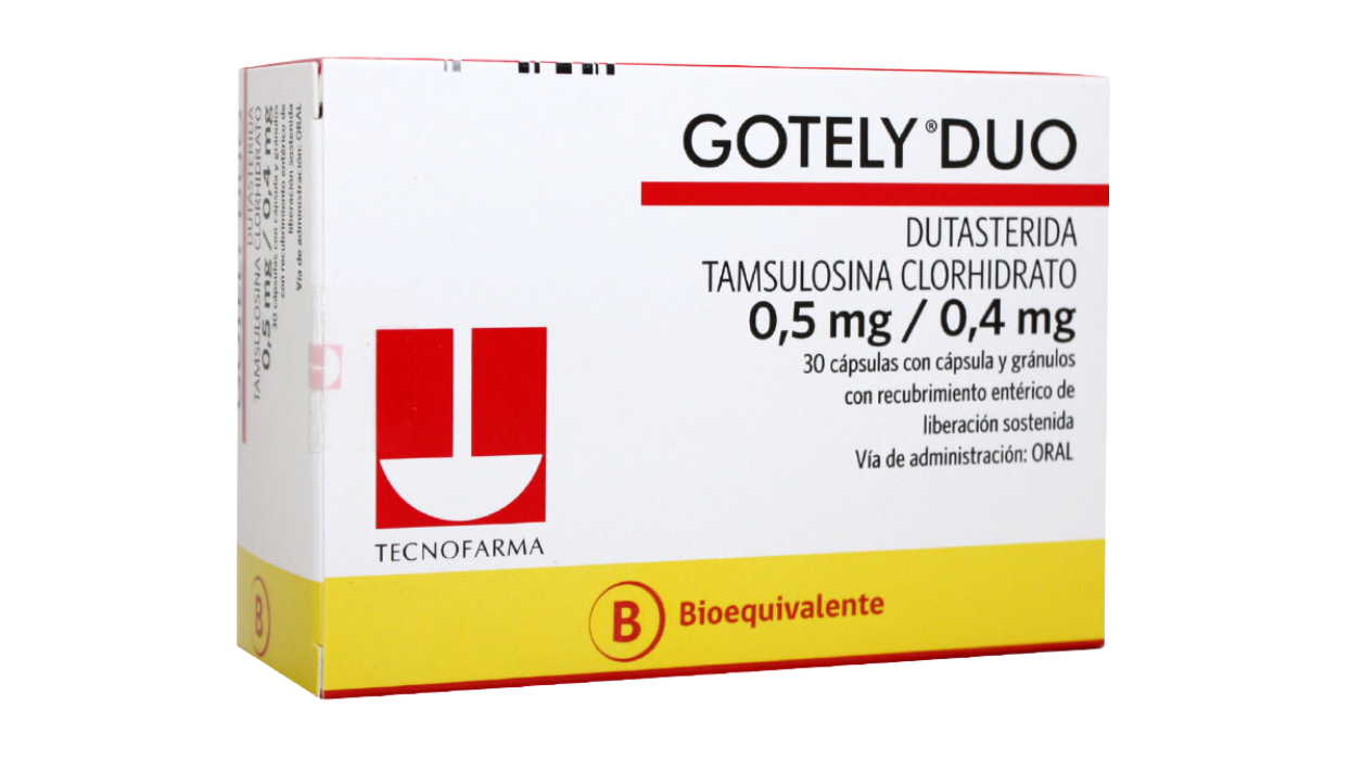 GOTELY DUO 0,5MG/04MG 30 CAP. (TAMSULOSINA/DUTASTERIDA)