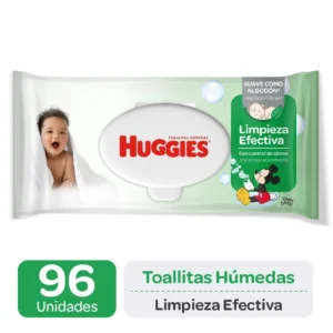 HUGGIES LIMPIEZA EFECTIVA TOALLAS HUMEDAS 96 UNI.