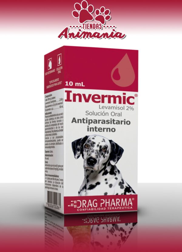 INVERMIC GOTAS ORALES PERRO 10ML (LEVAMISOL)