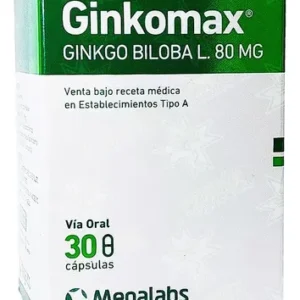 GINKOMAX 80 MG X 30 COM (GINKGO BILOBA)