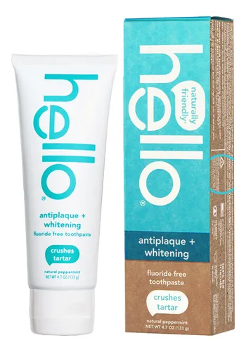 HELLO NATURALLY FRIENDLY WHITENIG + ANTIPLACA SIN FLUOR 133G