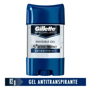 GILLETTE DESODORANTE INVISIBLE GEL ANTIBACTERIAL 82GR