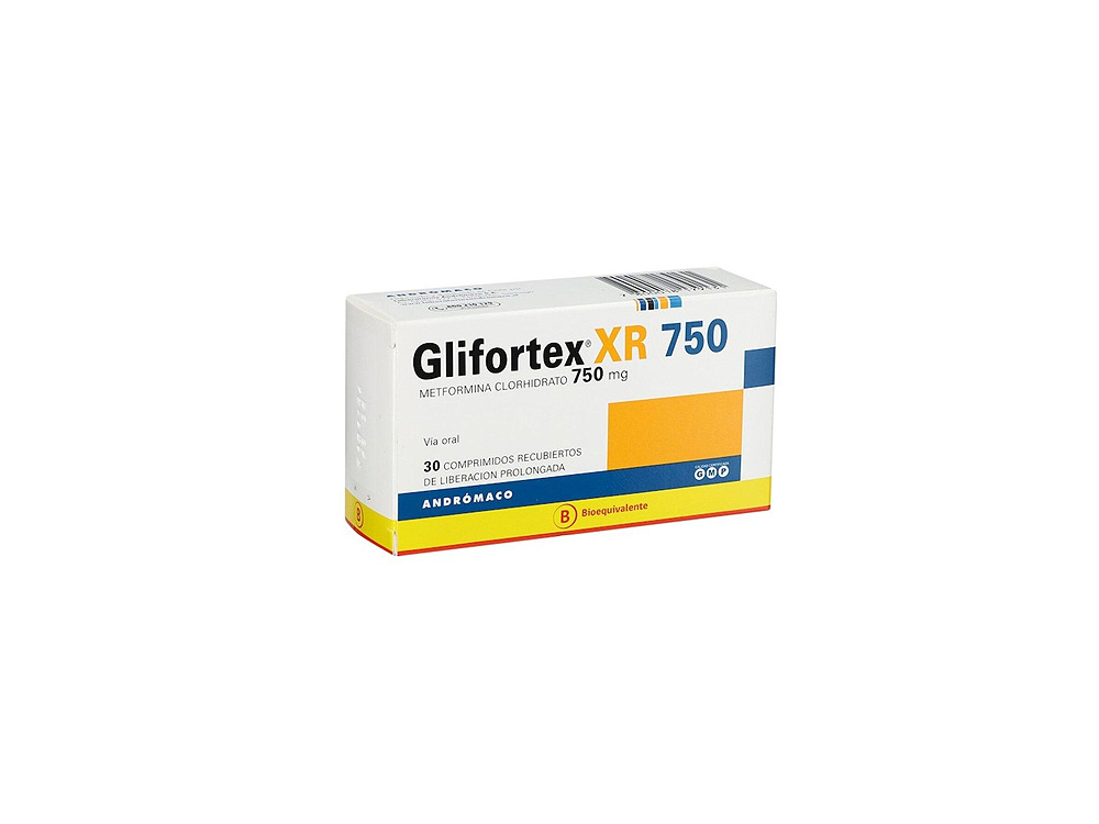 GLIFORTEX XR COM 750MG X30