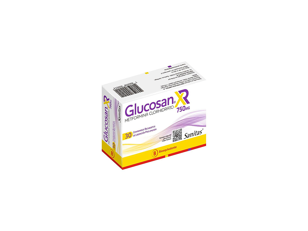 GLUCOSAN XR 750MG X 30 COMP.