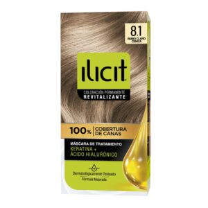 ILICIT 8.1 TINTE COLOR RUBIO CLARO CENIZO